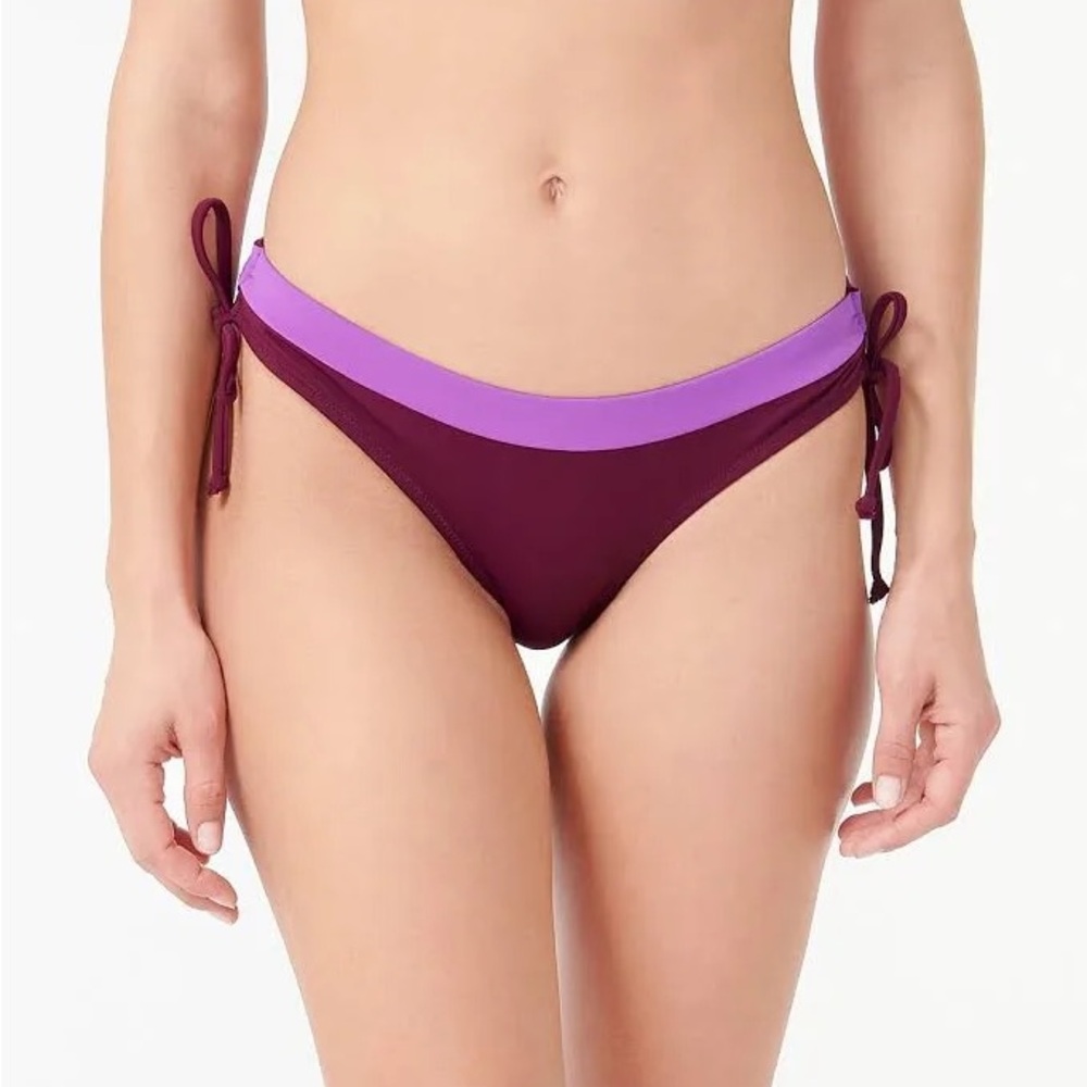 NWT JCrew Colorblock Bikini Bottoms XXS